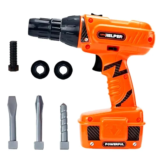 Set Taladro De Juguete C/accesorios Para Niños Constructor