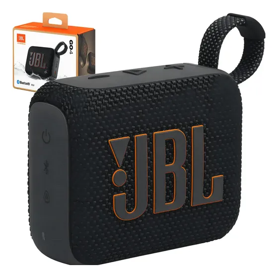 Bocina JBL Go JBL GO 4 GO4 portátil con bluetooth waterproof negra | Cuotas sin interés