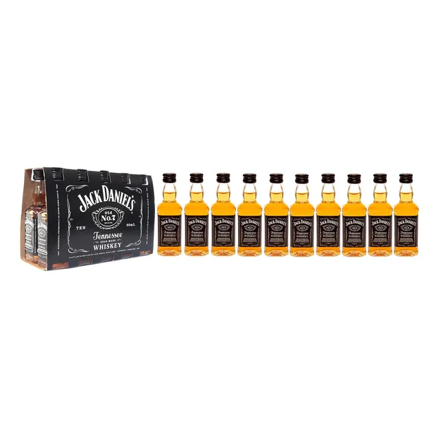 Jack Daniels Miniatura Old N° 7 50ml 10 Unidades