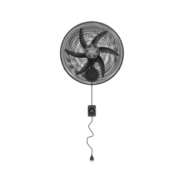 Ventilador Parede 50cm 6pás Monta Fácil Preto Ventisol