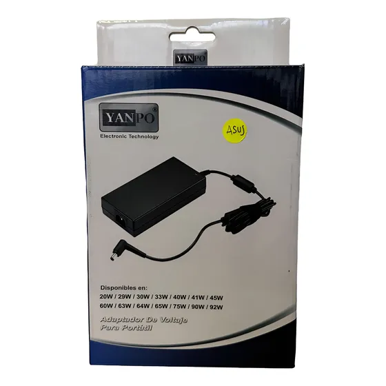 Cargador Compatible Con Pc Asus 19v 3.42a 5,5*2,5mmmm Yanpo