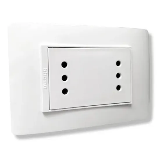 Enchufe Hembra Doble 10a Luzica Bticino