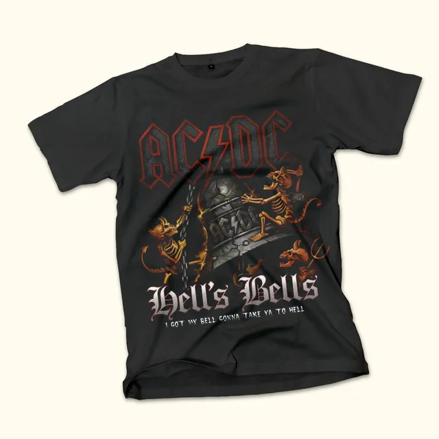 Remera Acdc Hells Bells Back In Black Hard Rock Metal Hd