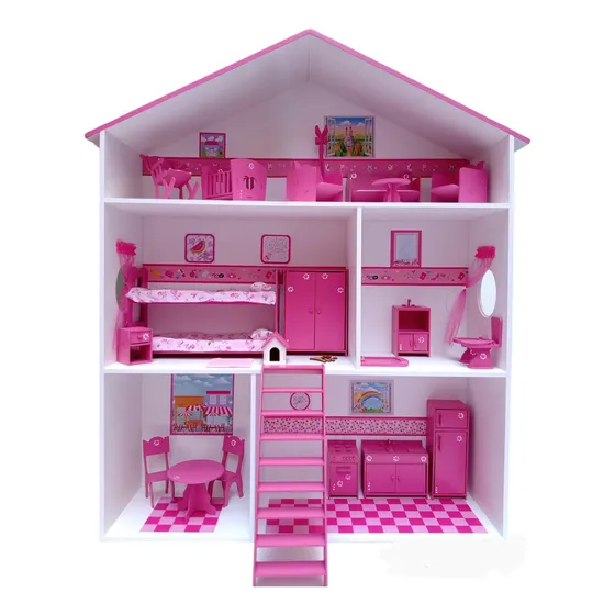 Casita De Muñecas, Muebles, Luz Y Regalos! Casitas Holy