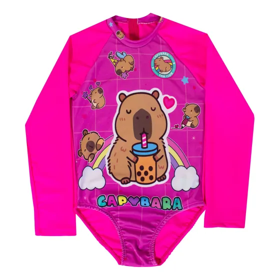 Traje De Baño De Capybara Para Niñas