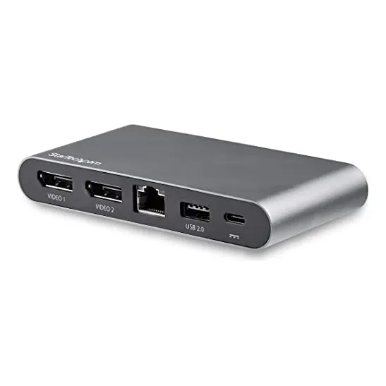 Startech.com Base Usb C - Displayport Para Doble Monitor De 