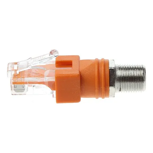 F Hembra A Rj45 Macho Adaptador De Acoplador De Barril Coaxi