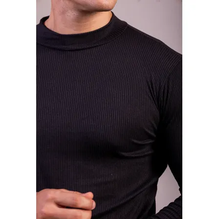 Kit 3 Cacharrel Suéter Canelada Masculina Inverno Premium Preto/marrom/bege Canelada Gg