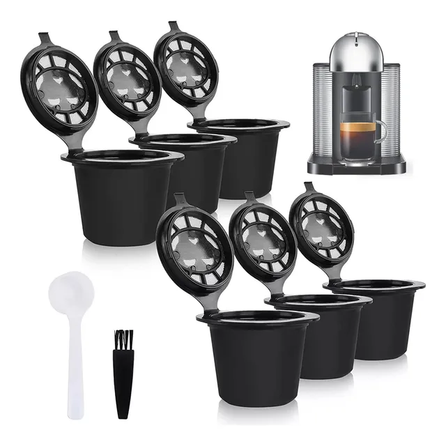 6 Capsulas Cafe Reutilizable Para Cafetera Nespresso Norplat