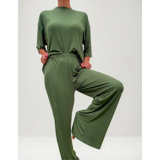Pijama Conjunto Largo Mujer Morley Manga Corta
