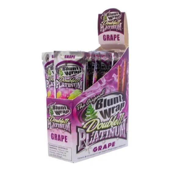 Blunt Wrap Sedas Papel Armar Sabor Grape Box 25 Sobres
