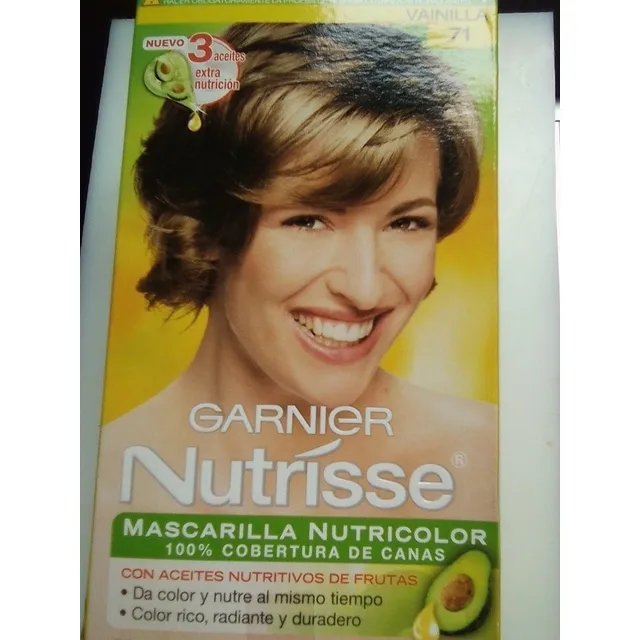Tinte Garnier Nutrisse Rubió Cenizo Vainilla 71