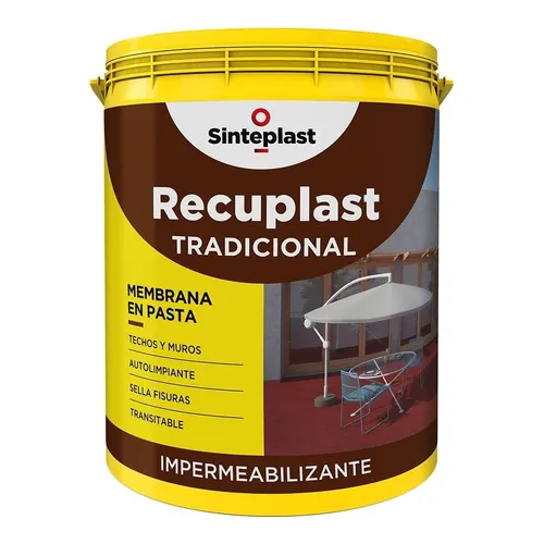 Recuplast Tradicional Membrana Pasta Imperm Techos/muros 20l