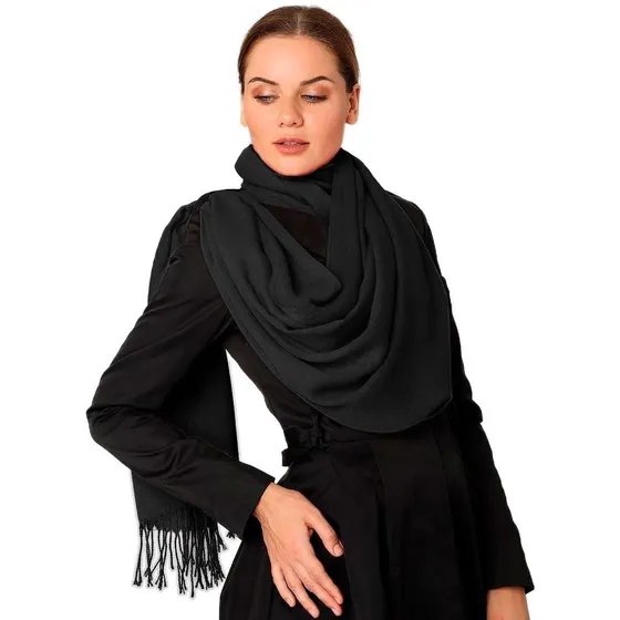 Cachecol Echarpe Feminino Pashmina Lenço Xale Longo Caxemira
