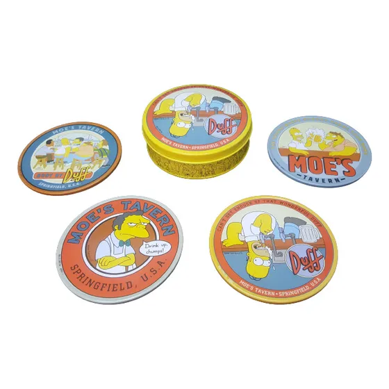 Juego De Porta Vasos De Los Simpson Edicion Taberna De Moe's