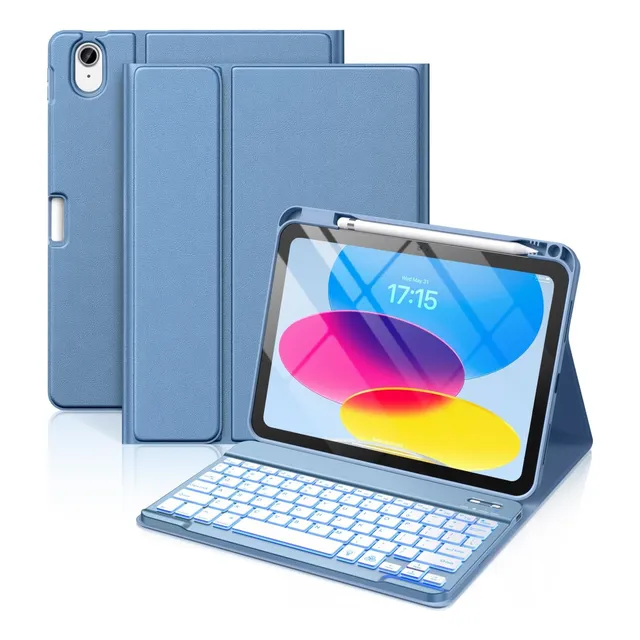 Hamile Funda Para iPad De 10.a C/teclado De 10.9 Pulgadas