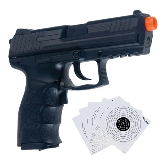 Marcadora Airsoft Eléctrica Bbs Blowback Hk P30 6mm Xtreme C