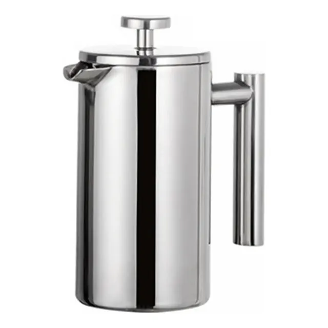 Prensa Francesa 350ml Doble Pared Fondo Acero Inoxidable