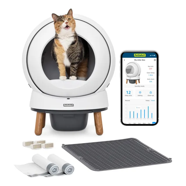 Caja De Arena Autolimpiante Petsafe, Paquete Smartspin Sin C