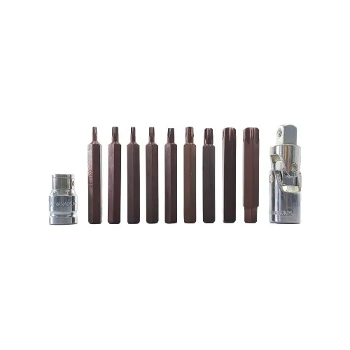 Kit Jogo Chave Torx Bits T20 T25 T27 T30 T35 T40 T45 T55 T60