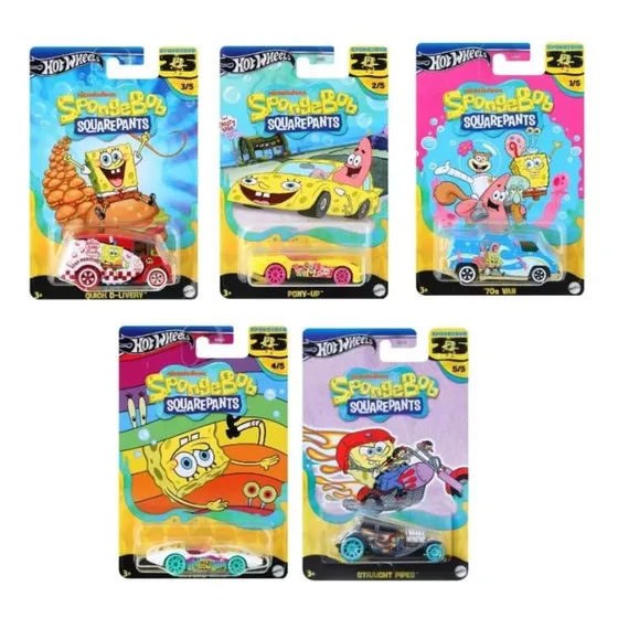 Hot Wheels Bob Esponja Colección Squarepants Blister X1