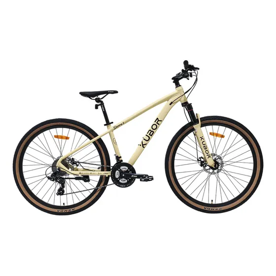 Bicicleta De Montaña Rodada 29 Aluminio Kubor Shimano 24 Vel Color Beige