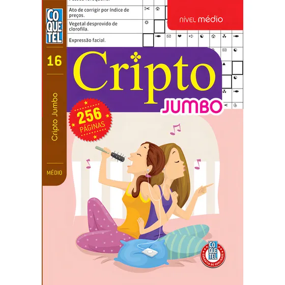 Livro Coquetel Jumbo Cripto Nível Médio Ed 16, De A Coquetel. Editora Coquetel - Nf, Capa Mole Em Português