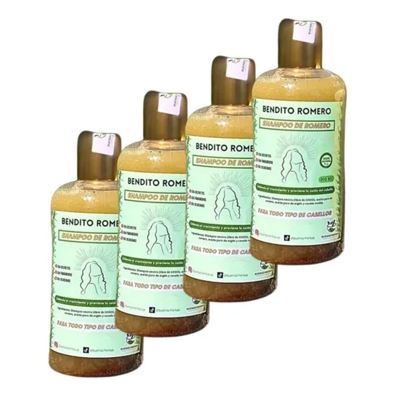 Anticaída, Crecimiento, Anticaspa: Shampoo Natural De Romero