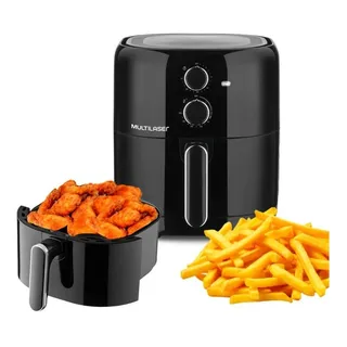 Fritadeira Eletrica Air Fryer 4,2 Litros Preta Multilaser Cor Preto FrequĂȘncia 1500w Fritadeira Eletrica Air Fryer 4,2 Litros Preta Multilaser Cor Preto FrequĂȘncia 1500w