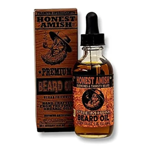 Honest Amish - Aceite De Barba Premium - 2 Onzas
