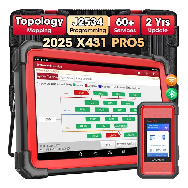 Scanner Profesional Launch X431 Pro5 Codificacion Ecu J2534 