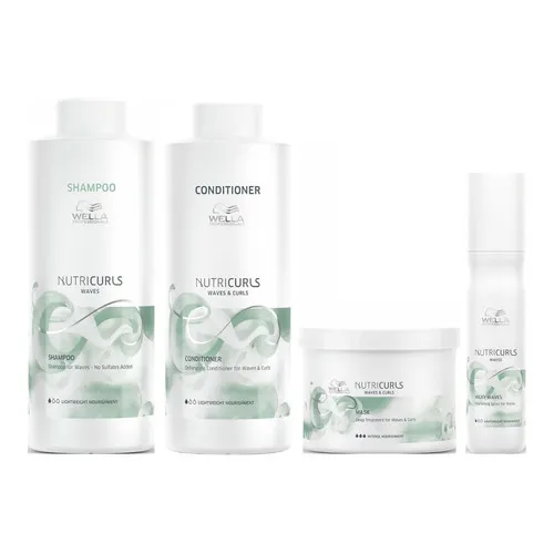 Shampoo Lt + Conditioner +mascarilla +spray Wella Nutricurls