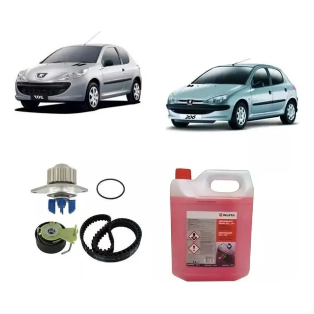 Kit De Distribución Peugeot 206, 207 1.4 Colocación Incluida