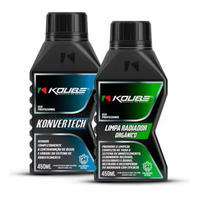 Kit Limpa Radiador Arrefecimento + Konvertech Koube