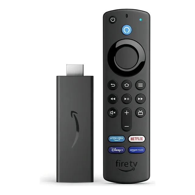 Control remoto por voz Fire Tv Stick Alexa Amazon Bivolt, color negro, control remoto tipo voz 110 V/220 V