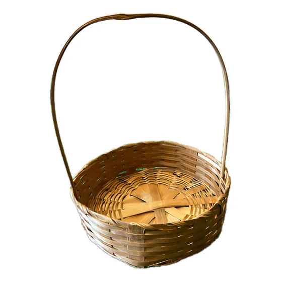Kit Com 10 Cestas De Bambu Fraldeira 25 Cm Presente Páscoa