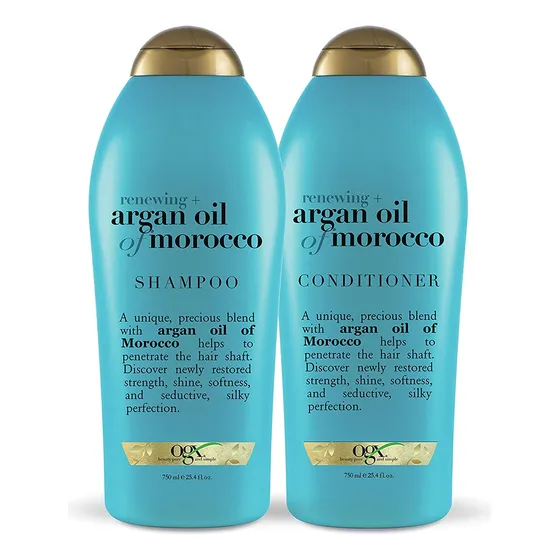 Shampoo E Condicionador Ogx Renewing Argan Oil 385ml Floral