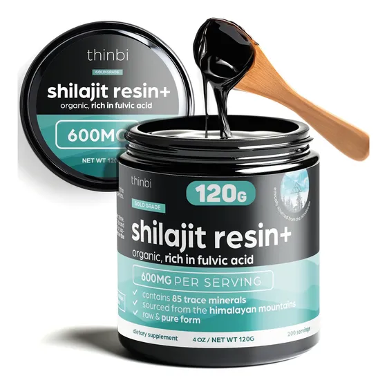 Shilajit Resin+ Thinbi - 600mg - 200serv - Usa Import