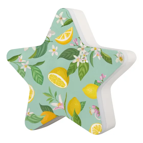 Luz Nocturna Pintura Limon Fruta Enchufable Pared Led Forma