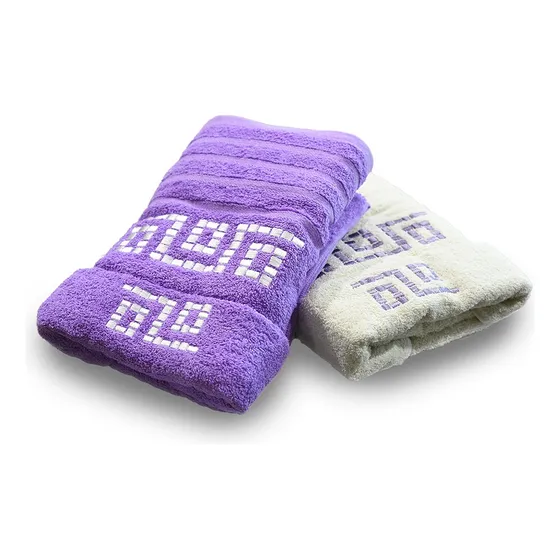 Set Toallas Jacquard Bordadas Twins De - 4 Piezas