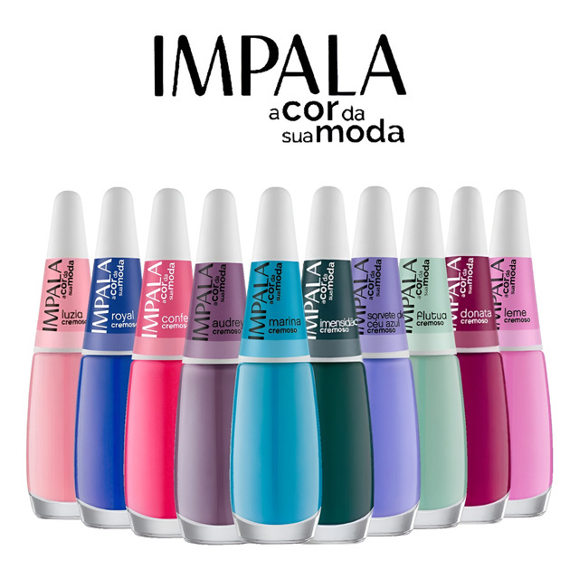 Kit 10 Esmaltes Impala Diferentes Atacado Hipoalergenico Kit 10 Esmaltes Impala Diferentes Atacado Hipoalergenico