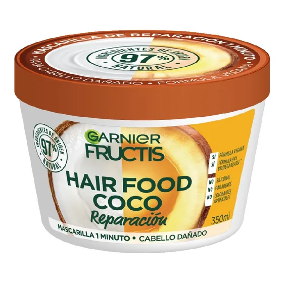 Baño de crema reparación Hair Food Coco Fructis Garnier 350ml