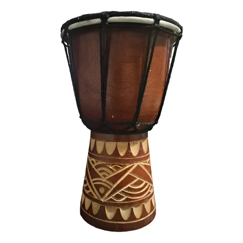 Djembe Remo Apex Black 12 x 22 polegadas Parche Skyndeep Color