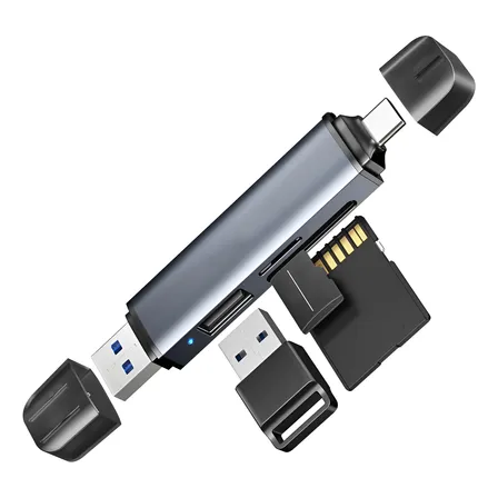 Adaptador Lector Tarjetas Sd Y Micro Sd, 3.0 Usb 3 En 1