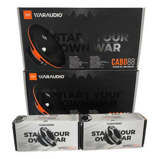 Medio Rango Cabo88 125wrms Waraudio 4pzas/4pares + Twetter Medio Rango Cabo88 125wrms Waraudio 4pzas/4pares + Twetter