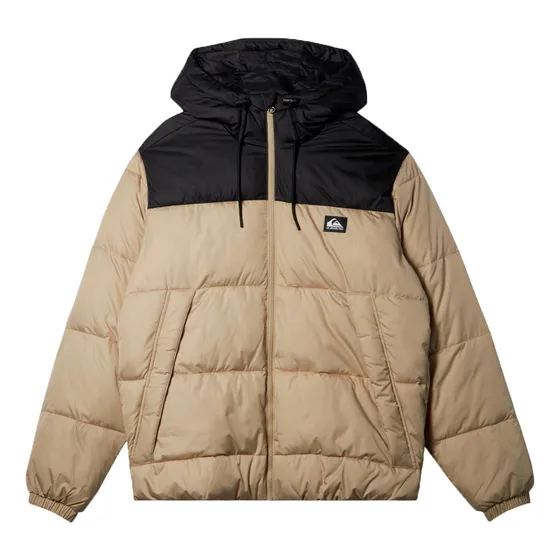 Campera Quiksilver Lifestyle Hombre Cold Days Beige-negr Ras