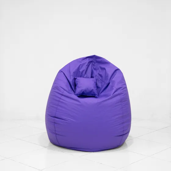 Puff Grande Liso + Almohadón Regalo / La Casa Del Puff