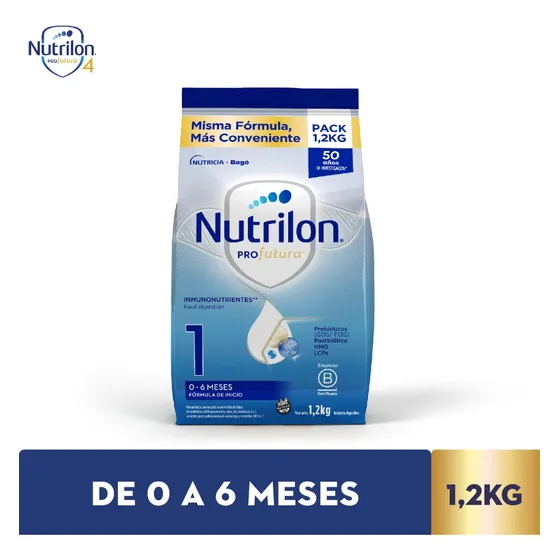 Leche Nutrilon 1 En Polvo Profutura Pouch X 1,2 Kg