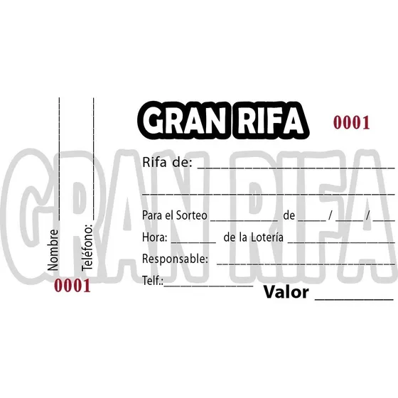 Talonario De Rifa - Triple (000-999)