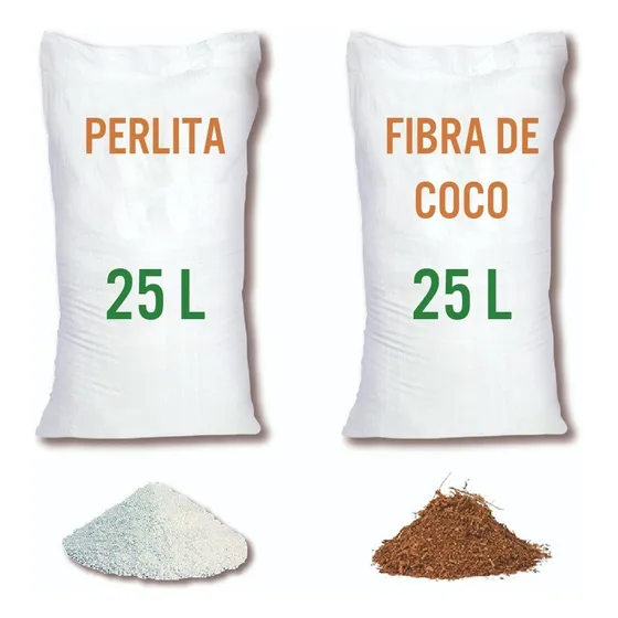 Fibra De Coco + Perlita 25 Lt C/u
